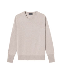 Classic cashmere crew neck jumper - Latte
