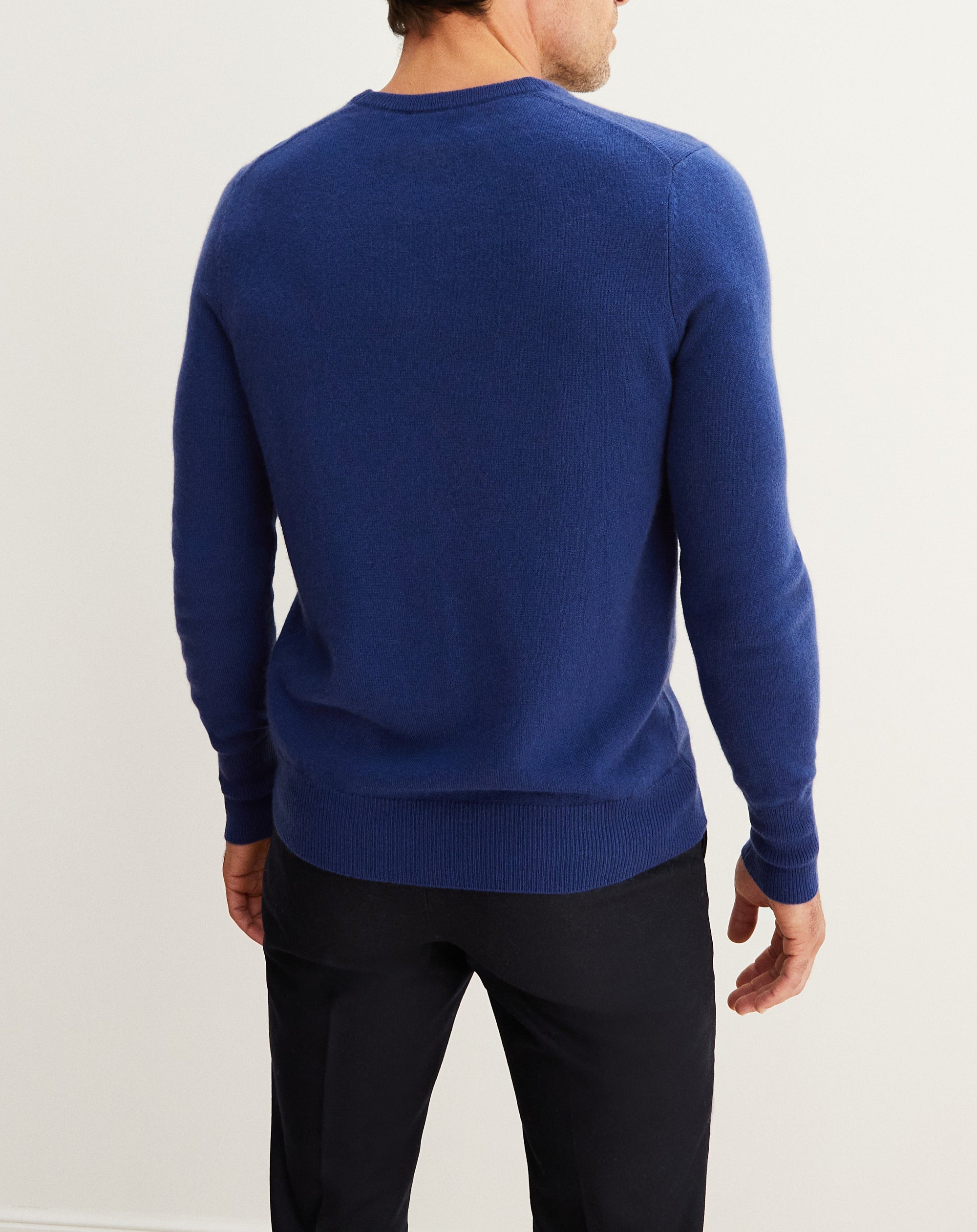 Classic cashmere crew neck jumper - Royal