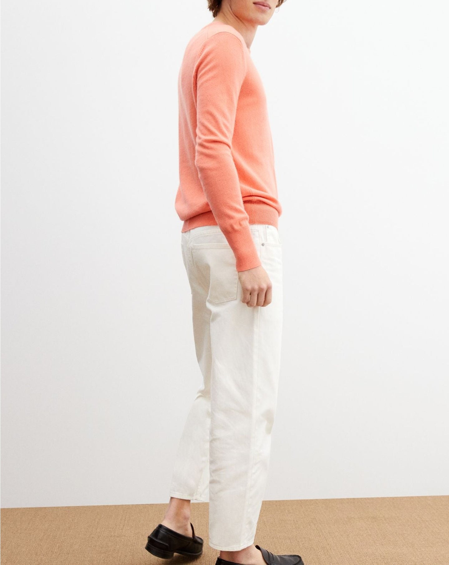 Classic cashmere crew neck jumper - Bleu de Rose