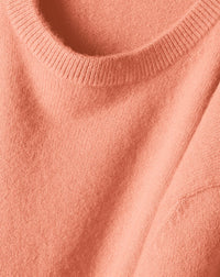 Classic cashmere crew neck jumper - Melon