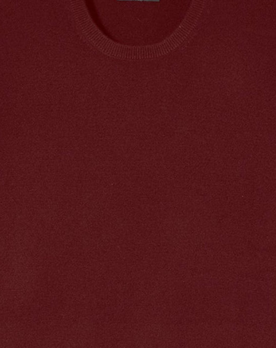 Classic cashmere crew neck jumper - Cranberry Red