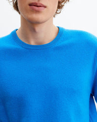 Classic cashmere crew neck jumper - Santorini