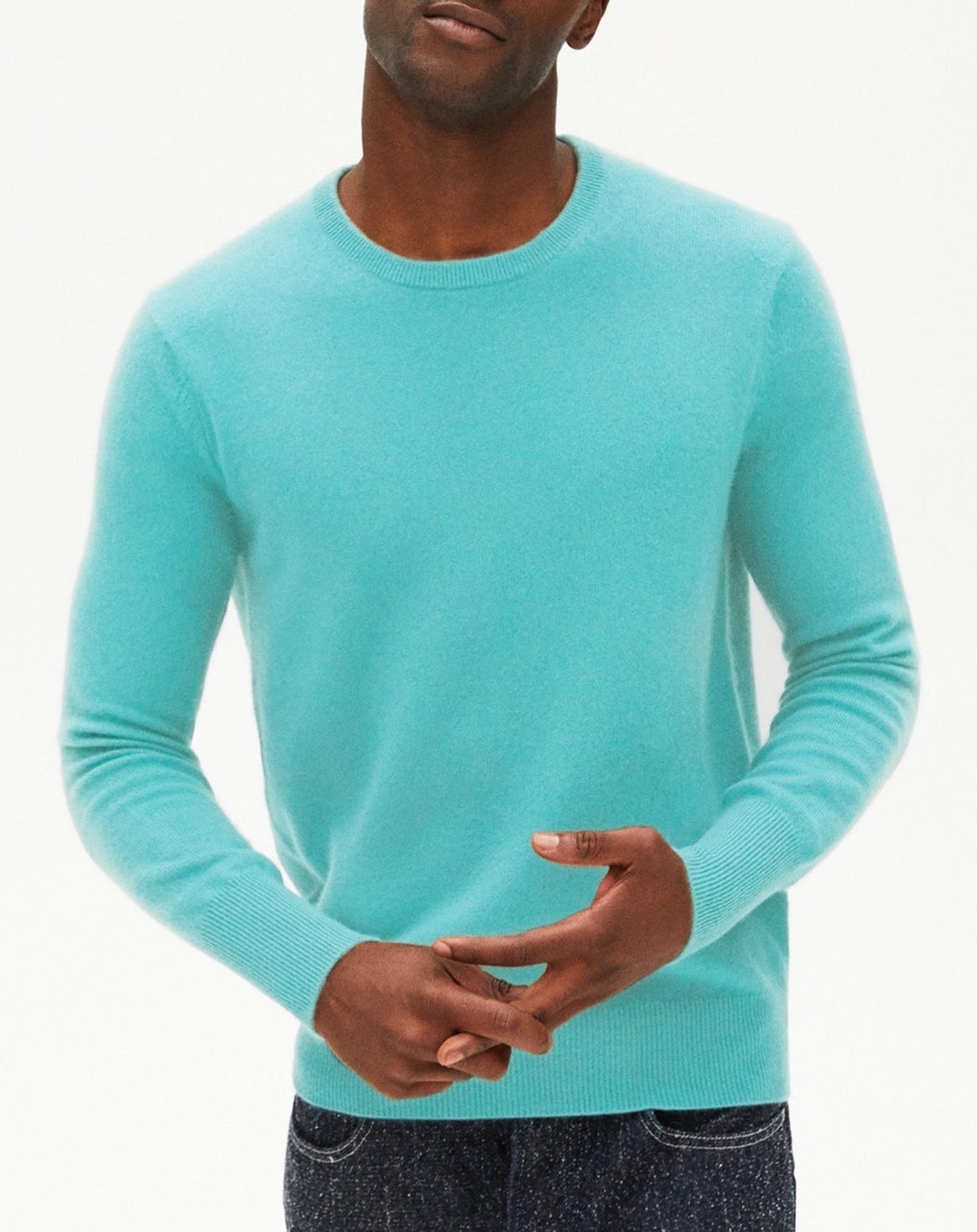 Classic cashmere crew neck jumper - Palm Beach