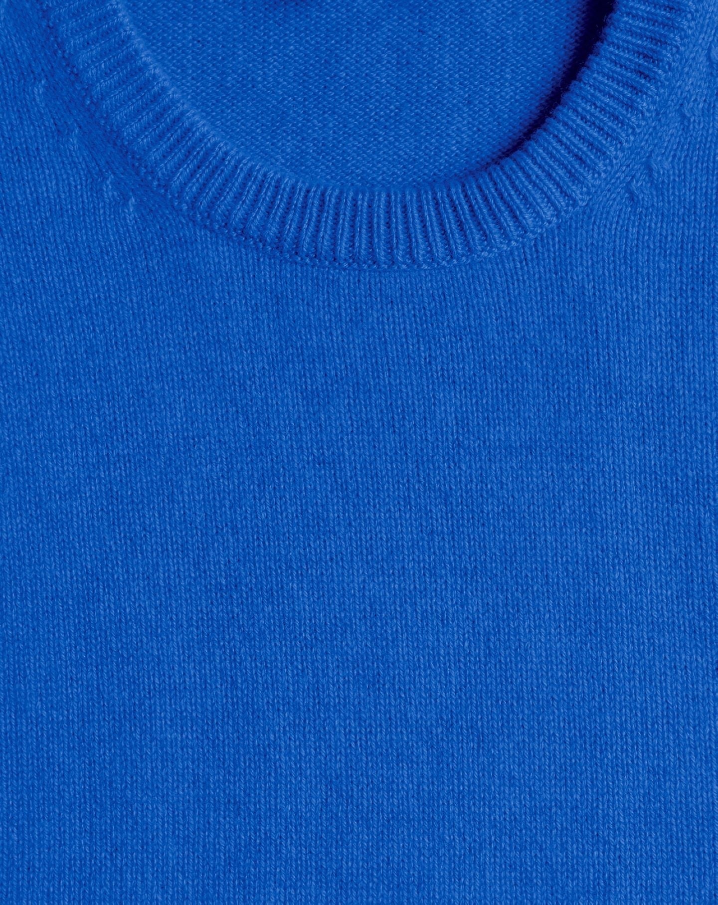Cashmere crew neck jumper - Cobalt