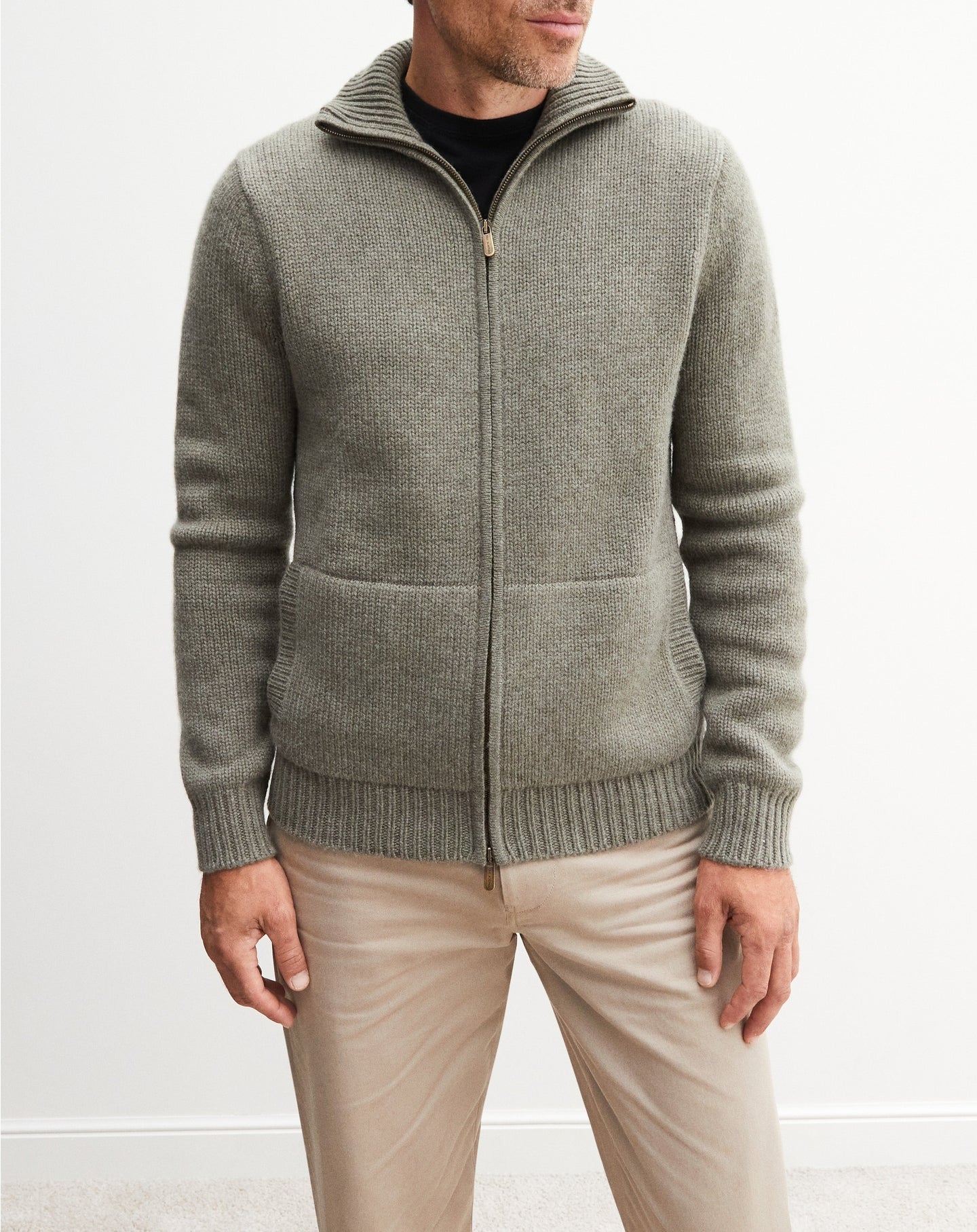 Cashmere jacket - Khaki