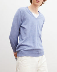 Pull V D'Été - Bleu De France