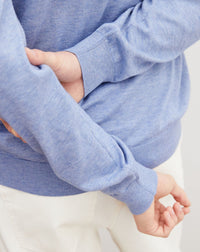 Pull V D'Été - Bleu De France