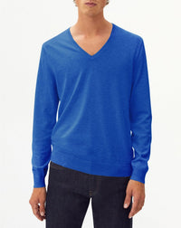 Cotton V-neck jumper - Bosphore
