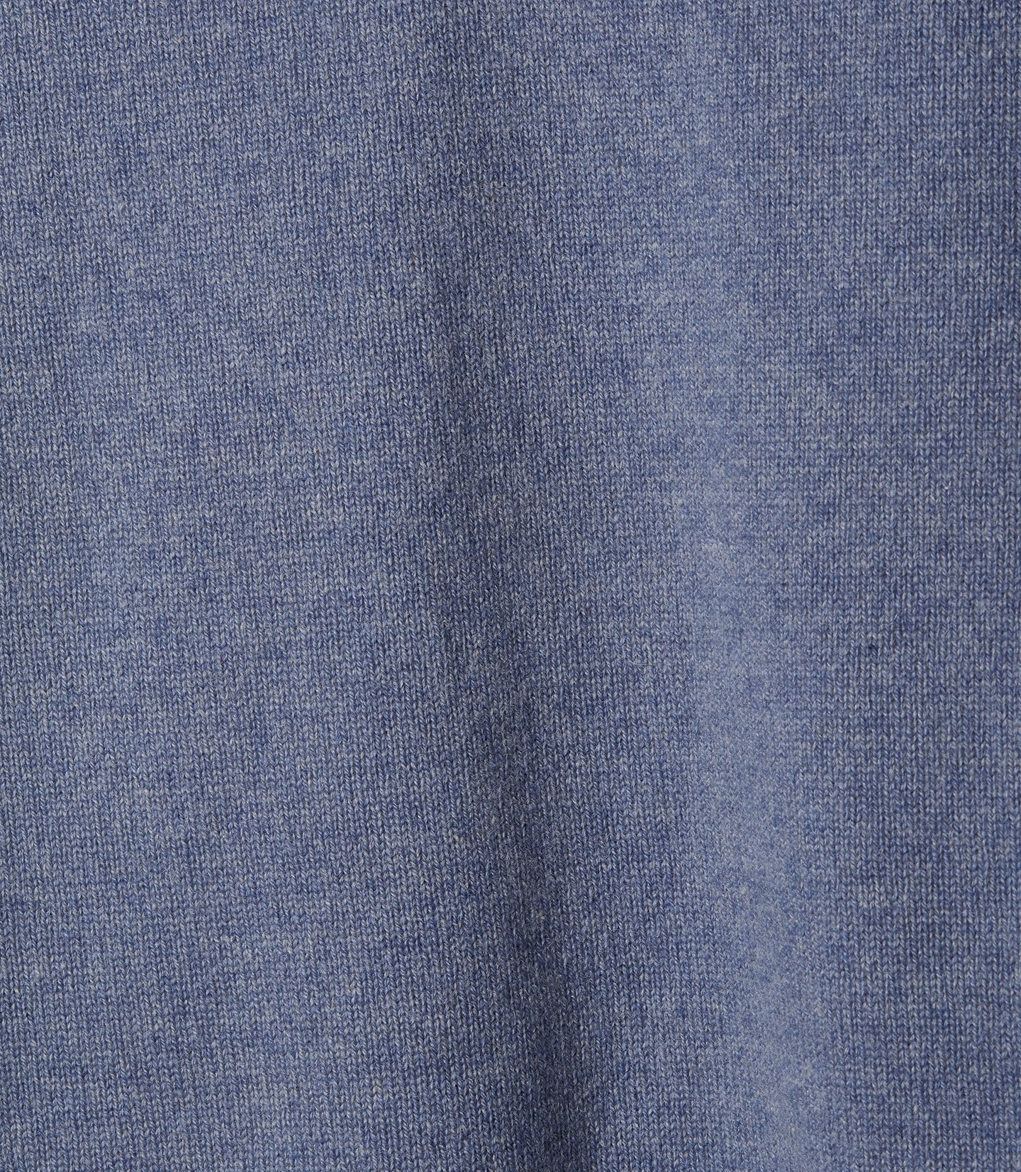 Pull à col V ajusté en cachemire - Denim
