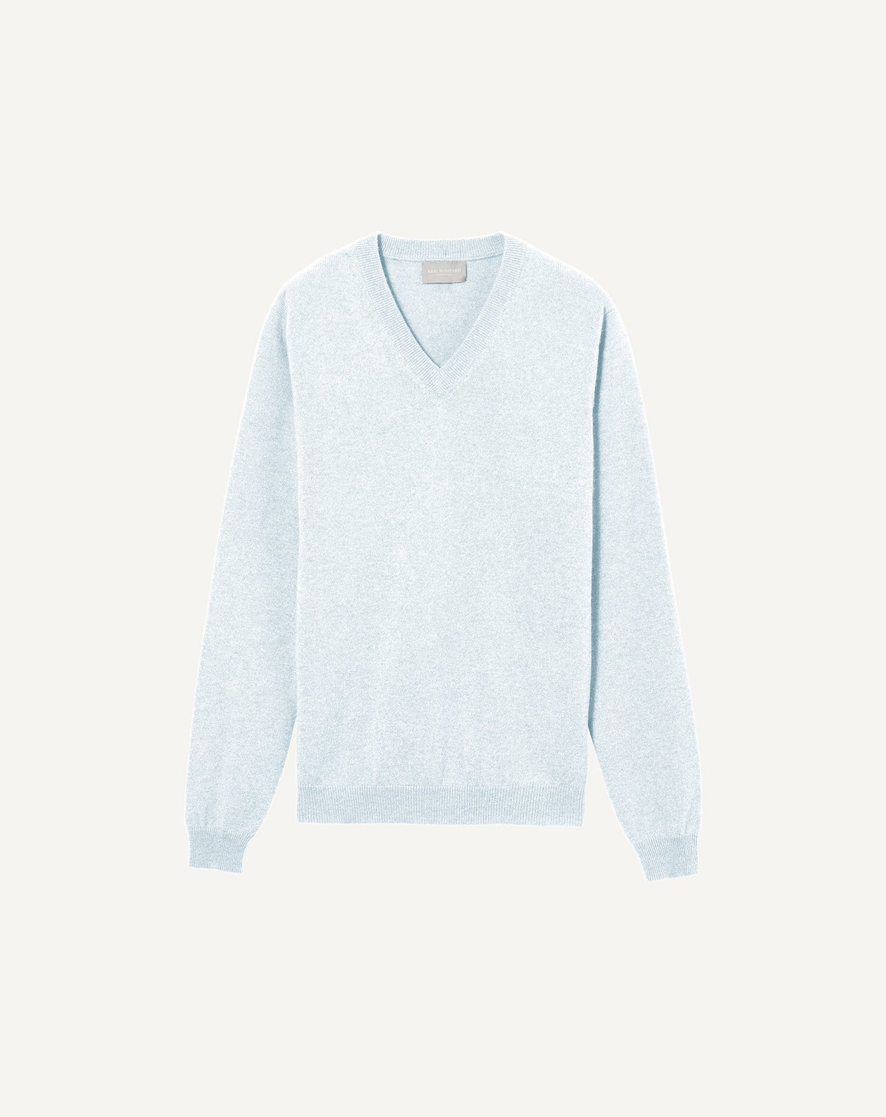 Pull à col V ajusté en cachemire - Nuage