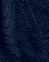 Fitted cashmere V-neck jumper - Graphite