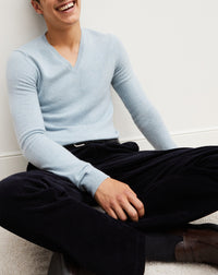 Pull V ajusté en cachemire - Jean