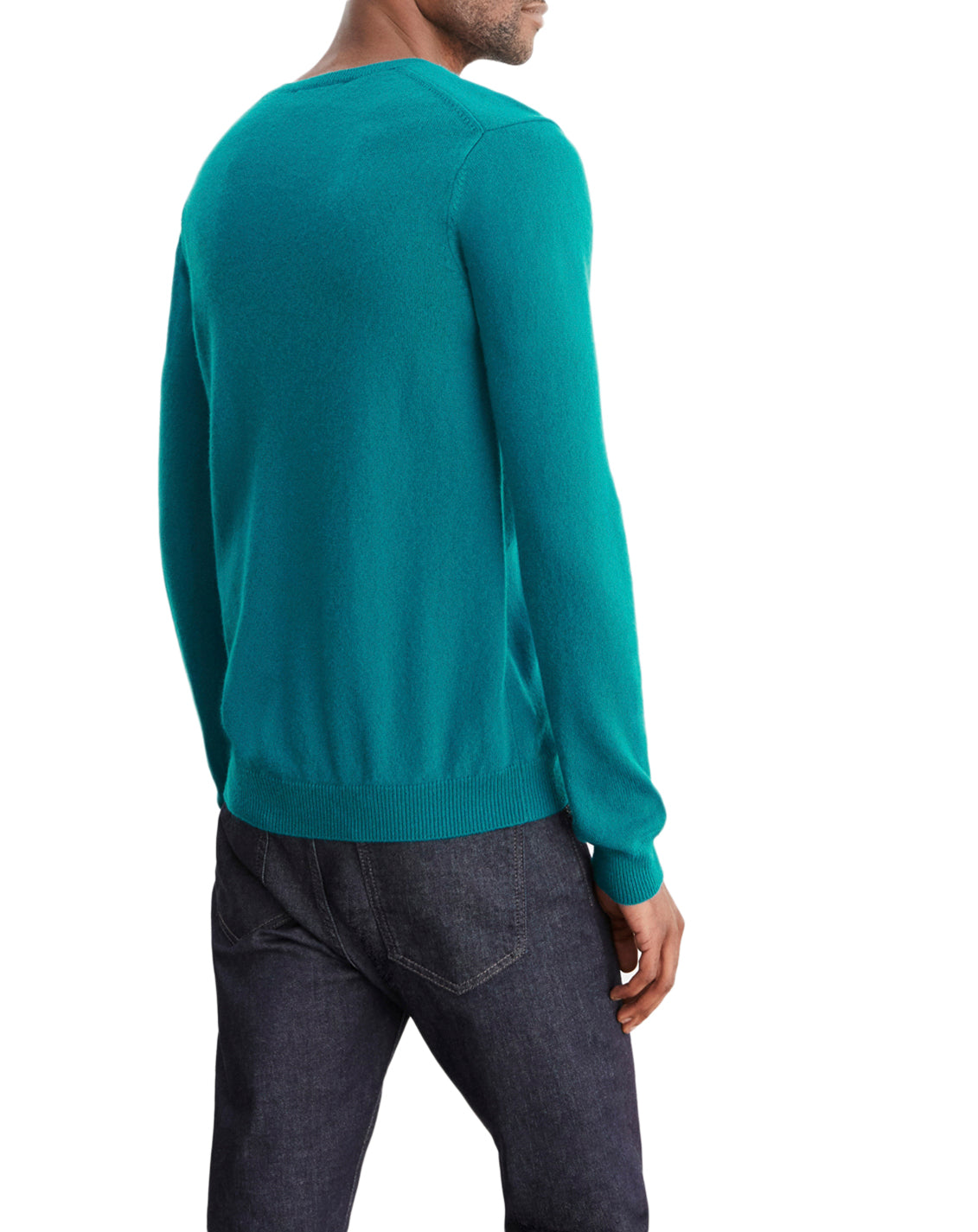 Cashmere V-neck jumper - Yucca