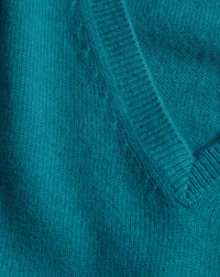 Cashmere V-neck jumper - Yucca