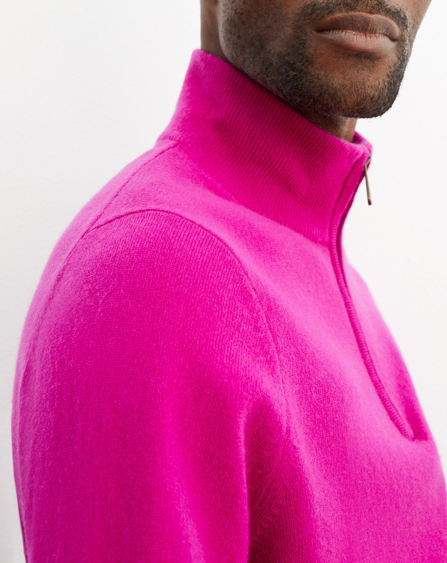 Cashmere trucker-neck jumper - Mykonos