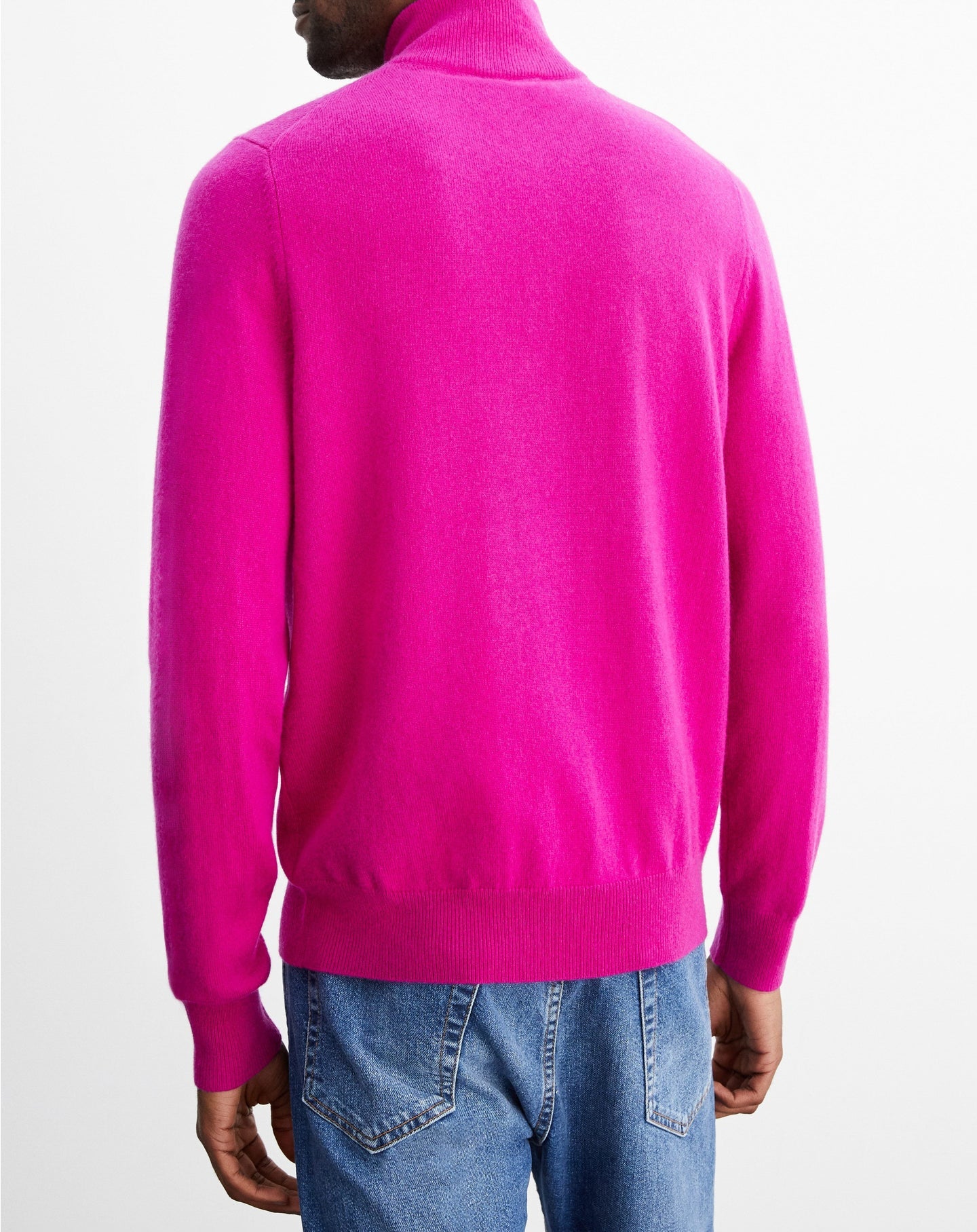 Cashmere trucker-neck jumper - Nuage