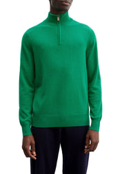 Cashmere trucker-neck jumper - Peppermint