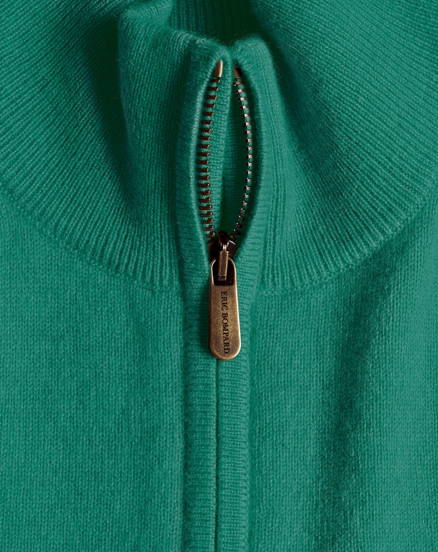 Cashmere trucker-neck jumper - Peppermint