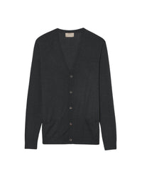 Ultra-thin cashmere cardigan with pockets - Anthracite