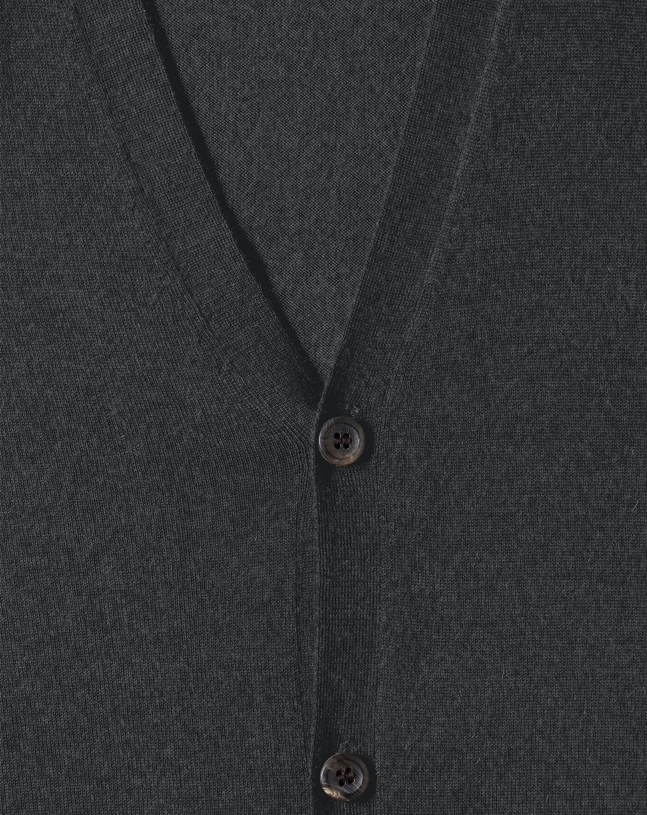 Ultra-thin cashmere cardigan with pockets - Anthracite