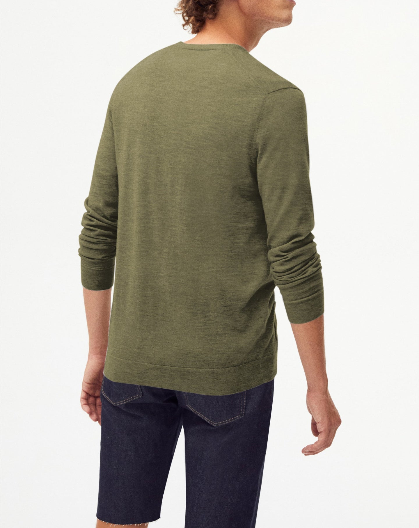 Ultra-thin cashmere cardigan with pockets - Khaki