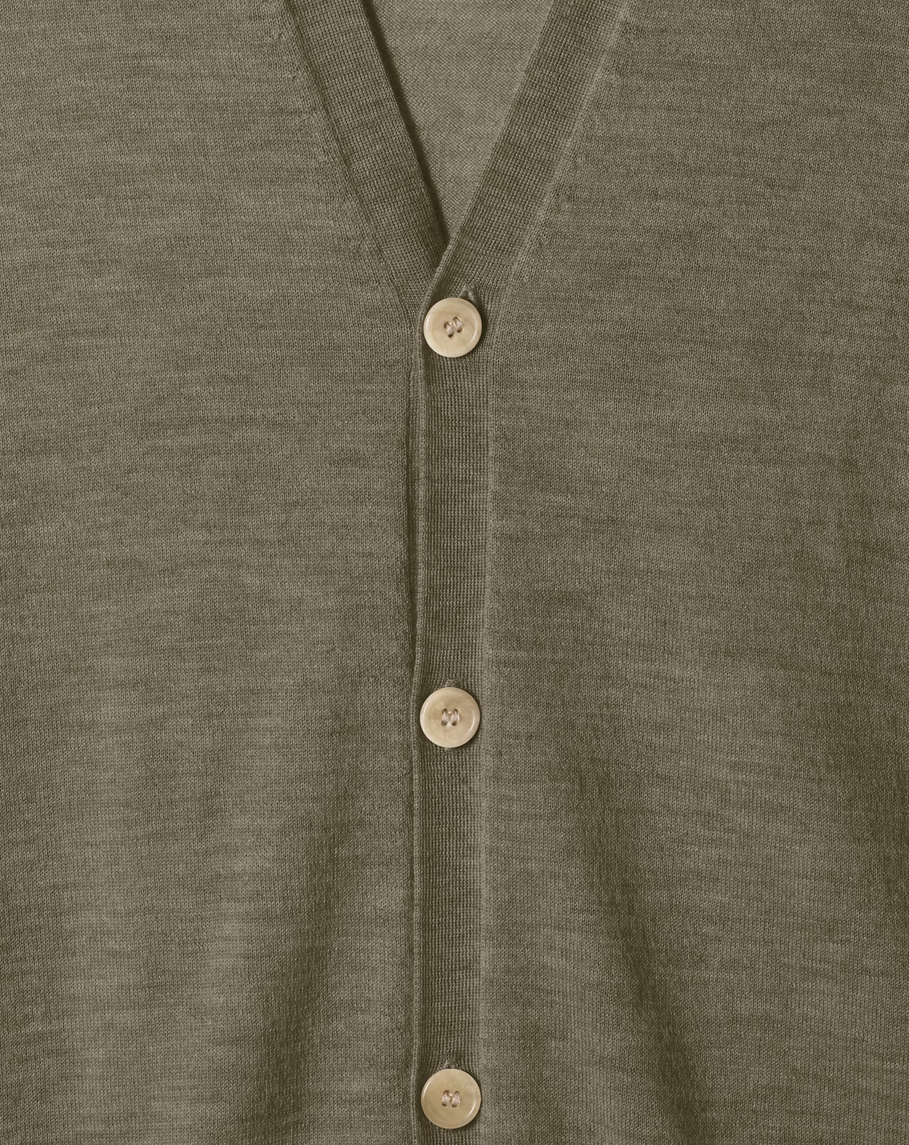 Ultra-thin cashmere cardigan with pockets - Khaki