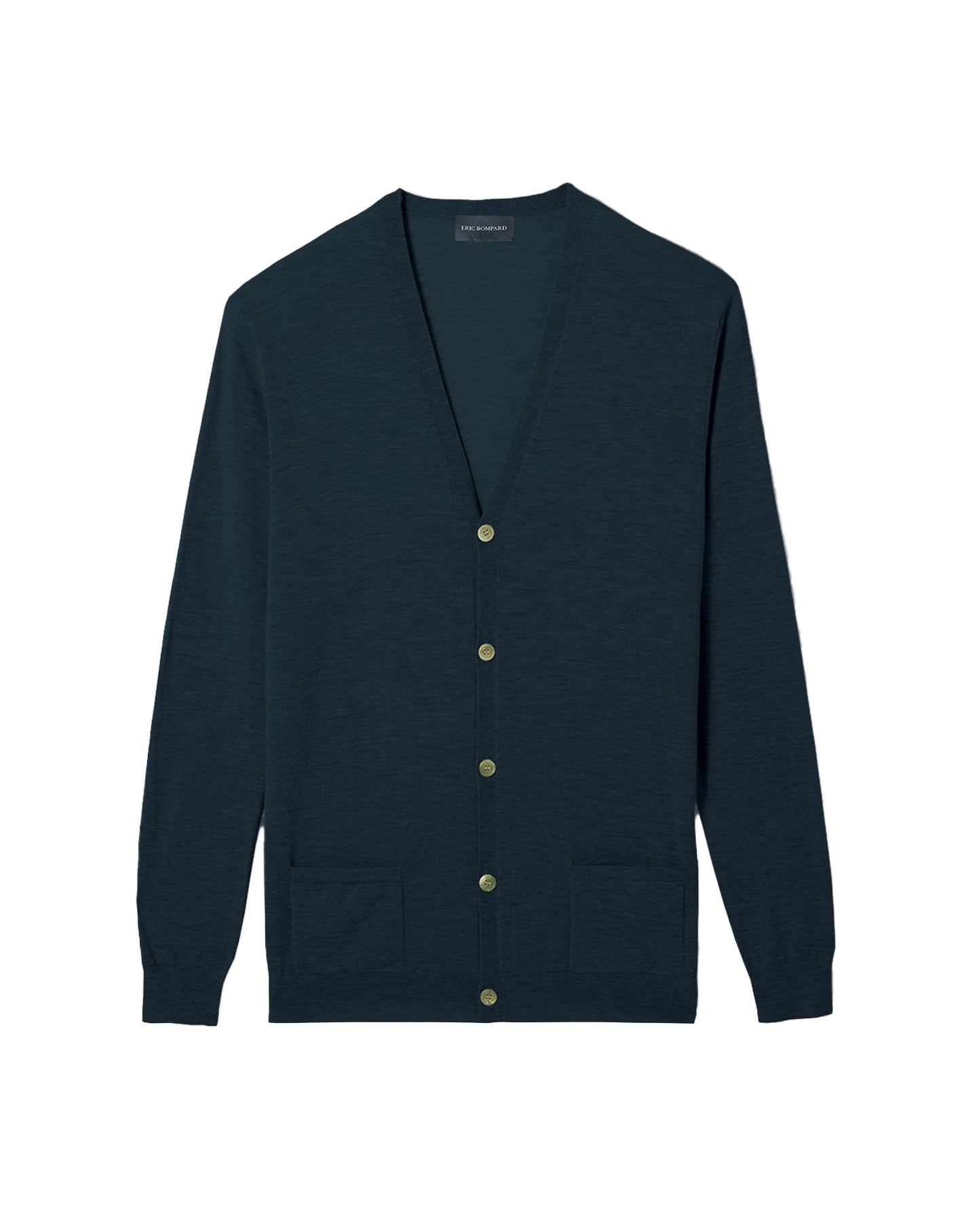 Ultra-thin cashmere cardigan with pockets - Graphite