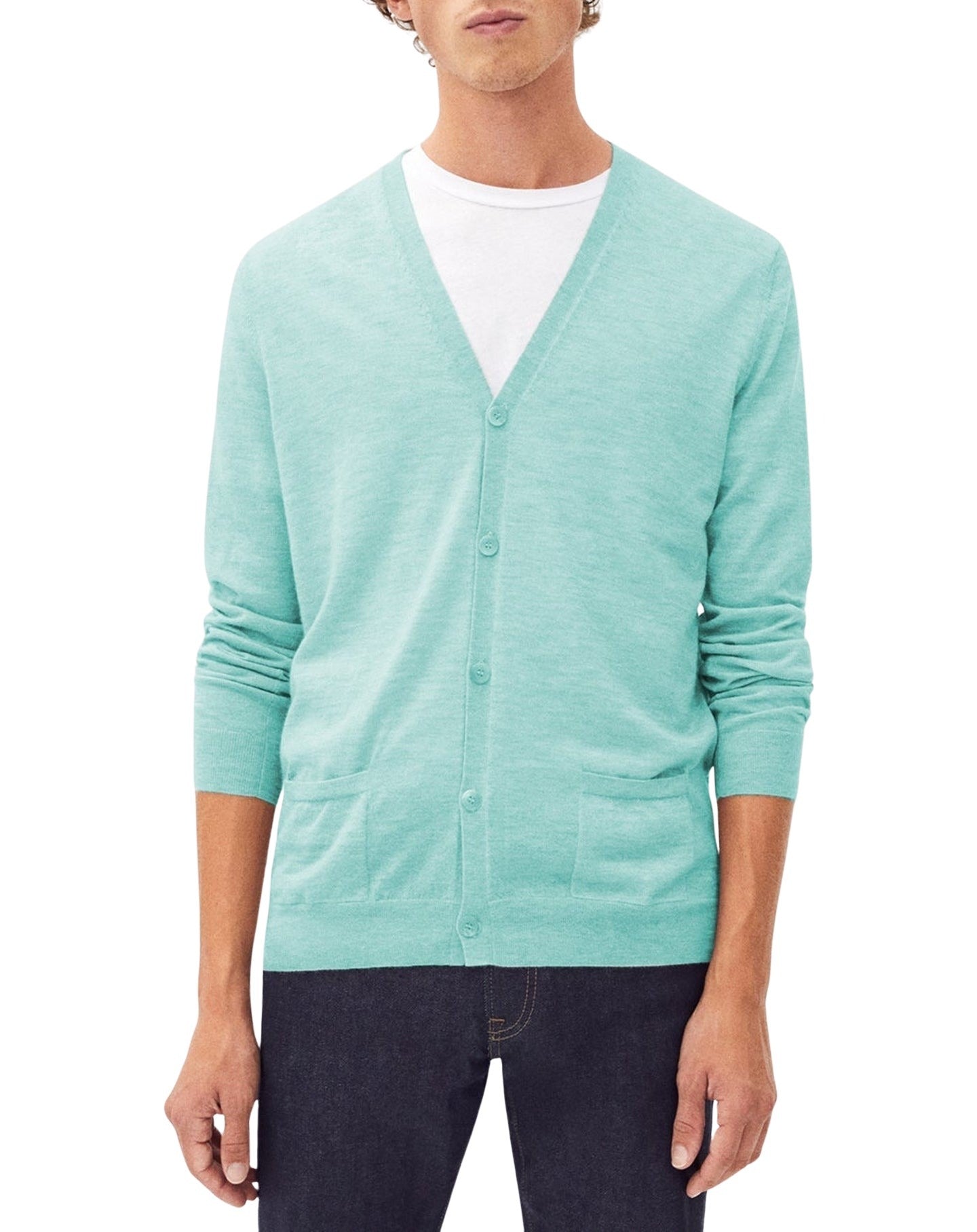 Ultra-thin cashmere cardigan with pockets - Bora Bora