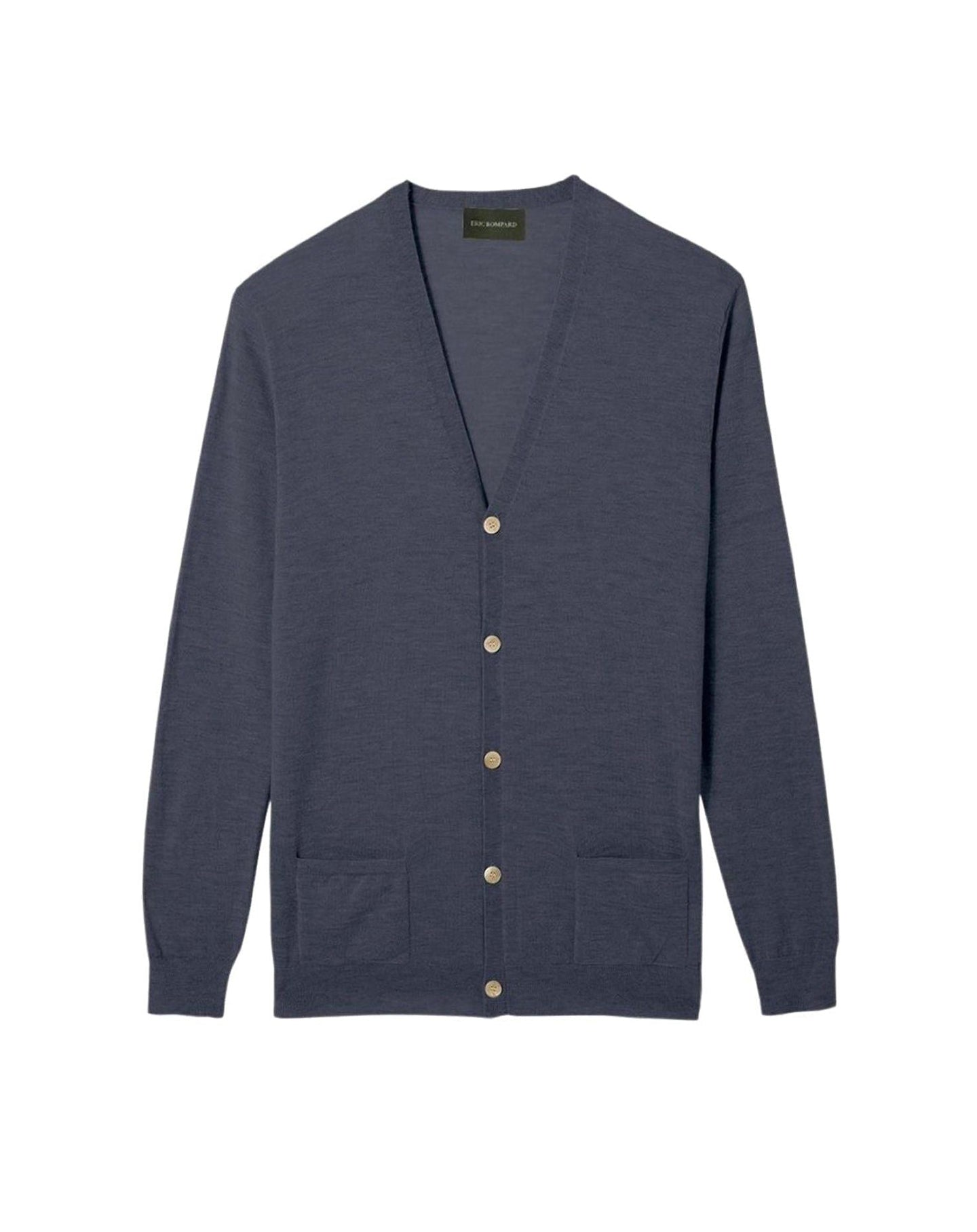 Ultra-thin cashmere cardigan with pockets - Incense