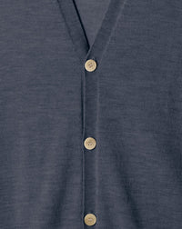 Ultra-thin cashmere cardigan with pockets - Incense