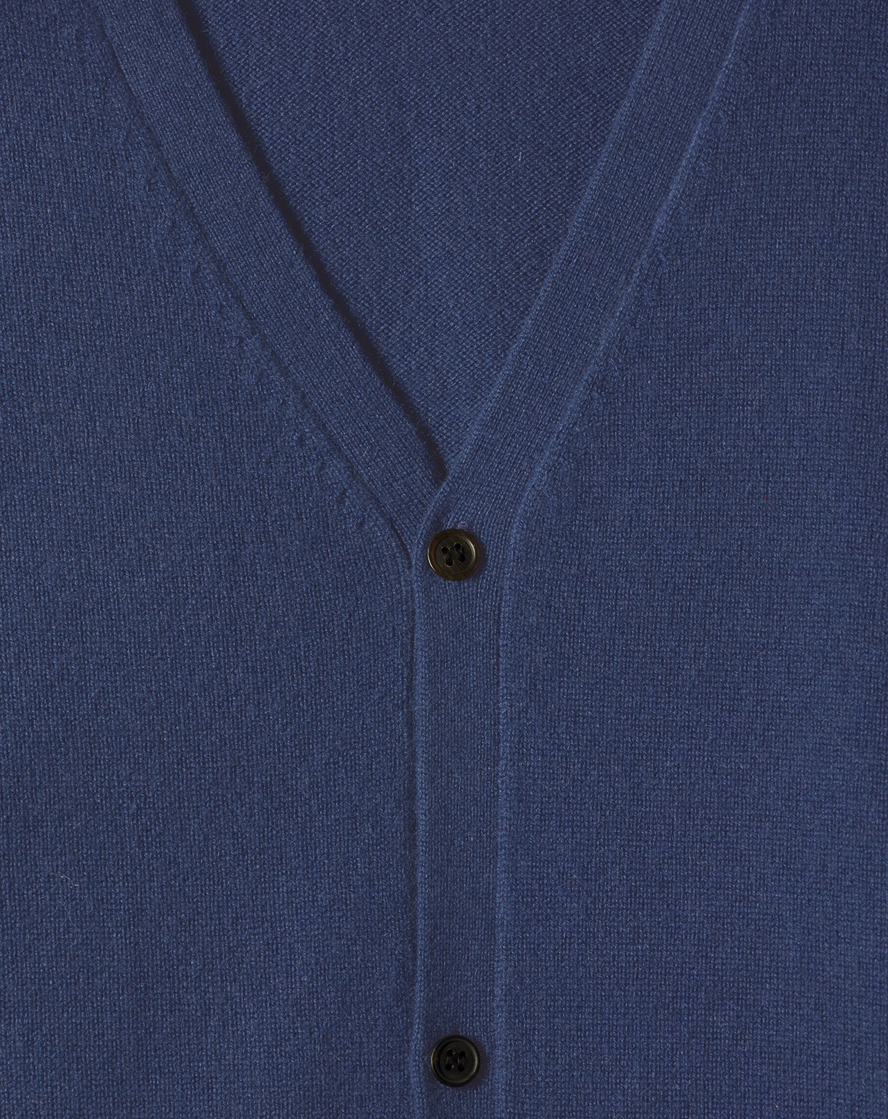 Gilet ajusté emmanchures marteau en cachemire - Indigo