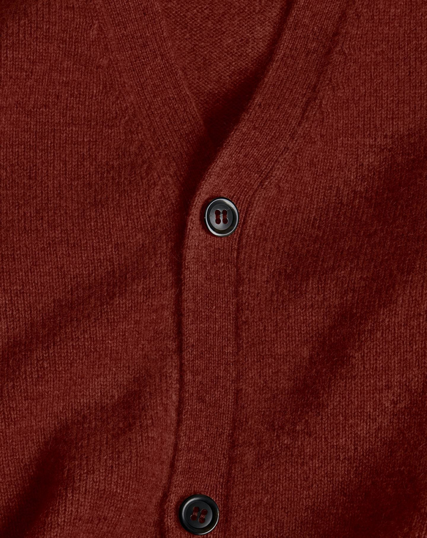 Fitted cashmere cardigan with hammered armholes - Chataigne