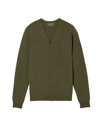Hammer-fit cashmere cardigan - Kale