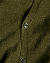 Hammer-fit cashmere cardigan - Kale