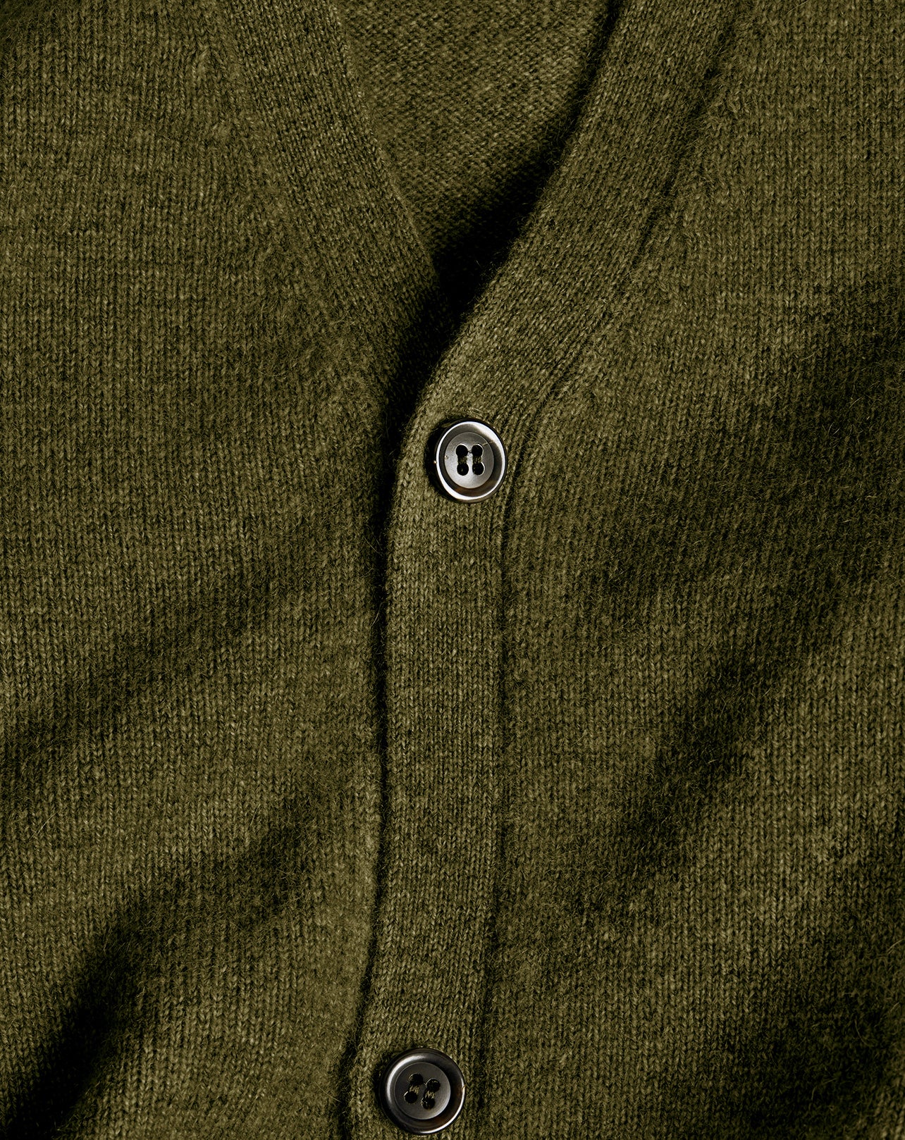 Hammer-fit cashmere cardigan - Kale