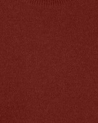 Fitted cashmere hammered armhole crew neck jumper - Chataigne