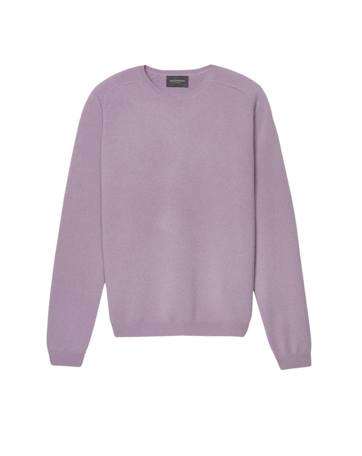 Cashmere hammer neck jumper - Mauve Œillet