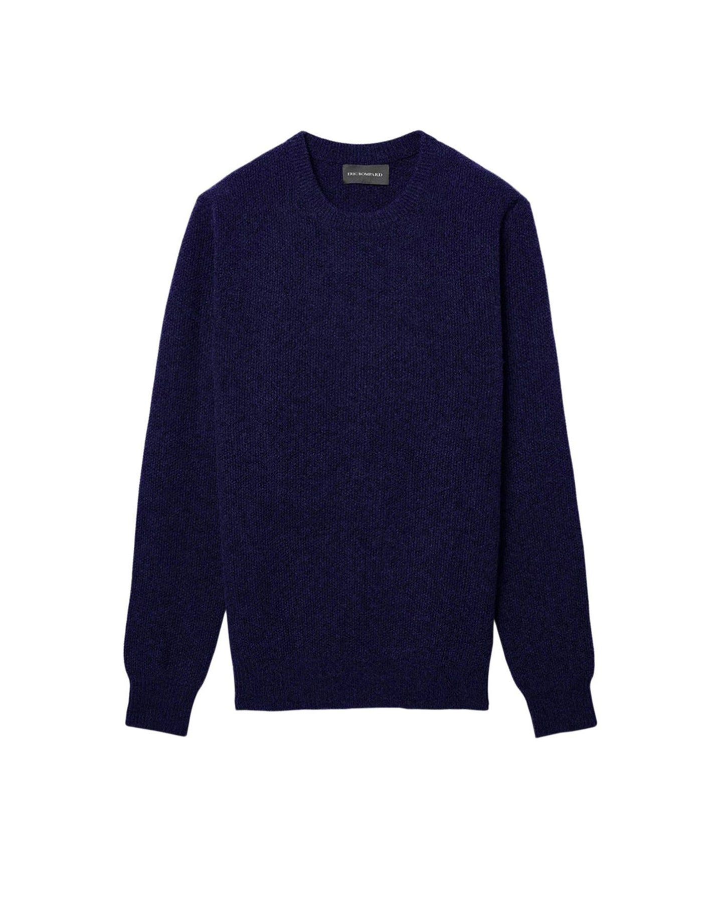 Cashmere rice-stitch crew-neck jumper - Navy