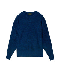 Mouline cashmere crew neck jumper - Marine & Bosphore