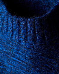 Mouline cashmere crew neck jumper - Marine & Bosphore