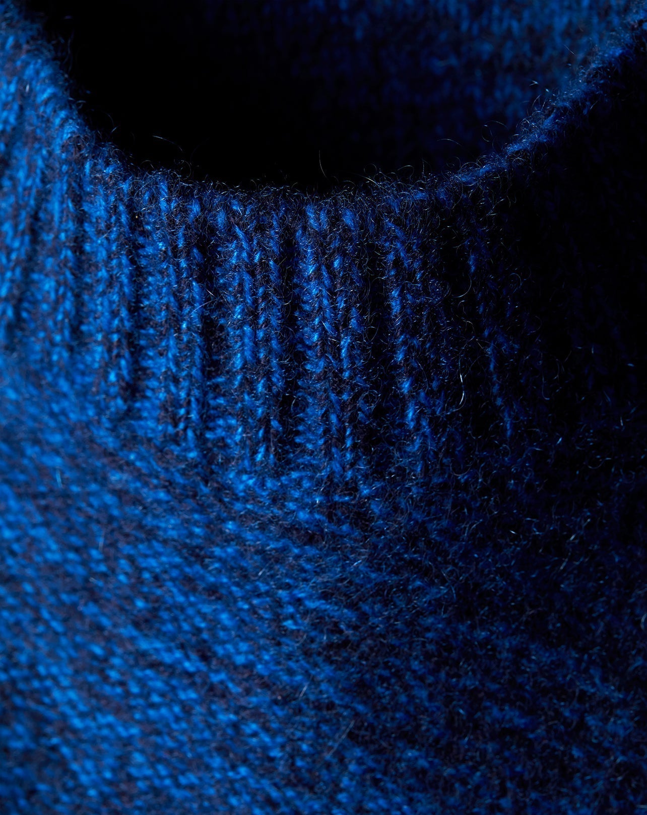 Mouline cashmere crew neck jumper - Marine & Bosphore