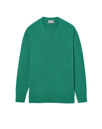 Cashmere loose-fit crew neck jumper - Peppermint