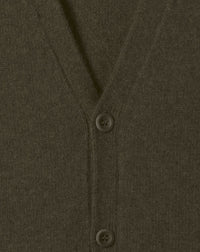 Loose-fit cashmere cardigan - Kale