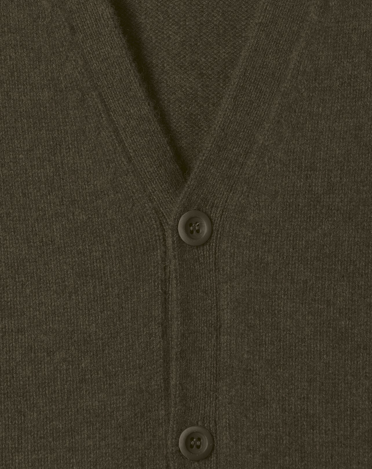 Loose-fit cashmere cardigan - Kale