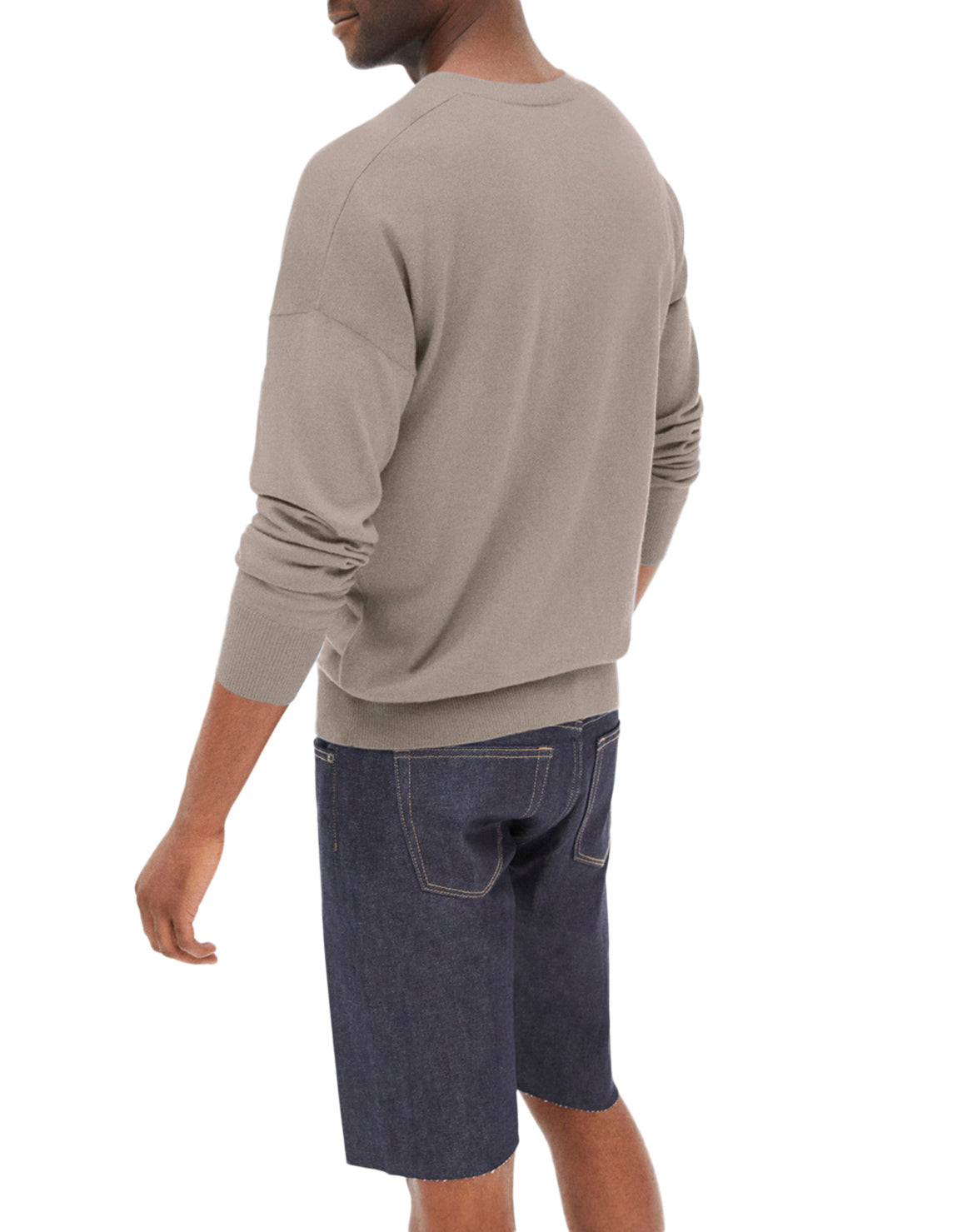 Ultra-fine V-neck loose-fit cashmere jumper - Bosphore