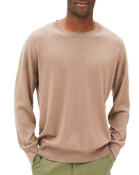 Pull ras de cou ultrafin et ample en cachemire - Coriandre