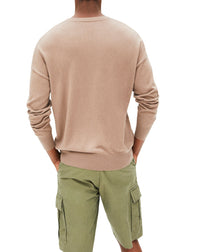 Pull ras de cou ultrafin et ample en cachemire - Coriandre
