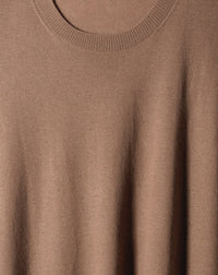 Pull ras de cou ultrafin et ample en cachemire - Coriandre