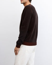 Two-tone Vanise V jumper in yak wool and cashmere - Ebène & Everbay