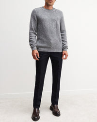 Mouline testuré cashmere and wool choker - Silver Grey & Wolf